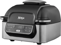 Ninja AG301UK Foodi Health Grill & Air Fryer - Black/Stainless Steel