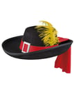 Adult Size Puss in Boots Hat with Feather Book Character Fancy Dress Musketeer