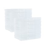 Naivees Lot de 12 boîtes de rangement intérieures en plastique transparent pour photos, photos, œuvres d'art - 12,7 x 17,8 cm