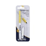 Korbond Laundry Pen with Clothes/Name Labels-110022, Black, 0.5mm