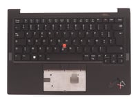 Sunrex - Erstatningstastatur For Bærbar Pc - Med Trackpoint, Ultranav - Bakbelysning - Azerty - Fransk - Fru - Med Toppdeksel - For Thinkpad X1 Carbon Gen 10 21Cb, 21Cc