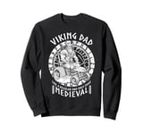 Funny Viking Dad Medieval Lawn Mower Lawnmower Father Figure Sweatshirt