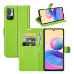 Xiaomi Redmi Note 10      Pu Wallet Case    [Green]