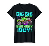 Sister Of The Birthday Boy Monster Truck Bday Celebration T-Shirt