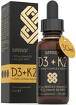 Vitamin D Drops - Vitamin D3 K2 Liquid Supplement for Adults - High Strength Vit