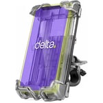 Hefty Bike Phone Mount by Delta Cycle - Premium Universal Bicycle Smartphone Holder Adjusts to Any Handlebar & Fits Any Phone or iPhones - Easily Accessible On The Go - Hands-Free Access