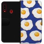 Lommeboketui til Samsung Galaxy A20s med Stekte egg motiv