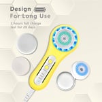 Brosse nettoyante pour le visage, rechargeable IPX7, étanche avec 5 têtes de brosse, brosse pour le visage pour exfolier, masser et nettoyer en profondeur (Multi)