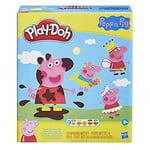 Play-Doh Peppa Pig Stylin Set with 9 Non-Toxic Modeling Compound Cans and 11 Accessories, Peppa Pig Toy for Kids 3 and Up, Multicolour, 6.68 x 18.42 x 21.59 cm