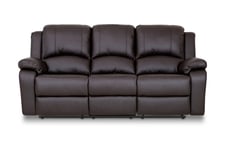 Norbo Reclinersofa 3-seter Kunstlær - Brun 3 seters kinosofa & reclinersofa