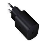 Tyyppi C 25W PD Laturi 25W Kännykkälaturi Samsung Note 20 Puhelimelle EU Plug Black