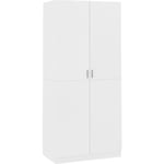 Armoire Penderie, Porte-Vêtements, Garde-robependerie blanc 90x52x200 cm aggloméré pewv24791 Maison Chic