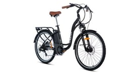 Velo de ville electrique moma bikes 26 2 shimano 7v noir