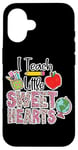 Coque pour iPhone 16 Crayon Apple I Teach Little Sweethearts Classroom