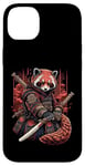 Coque pour iPhone 14 Plus Red Panda Guerrier Samouraï Art Japonais