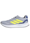 adidas Mixte Enfant RUNFALCON 5 Shoes Junior Running Shoes, Halo Silver/Lucid Lemon/Team Royal Blue, 32 EU