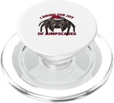 I Bring the Joy of Jump Scares Funny Jumping Spider PopSockets PopGrip for MagSafe