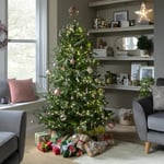 Habitat 6ft Pre lit Dewdrop Mixed Tipped Christmas Tree