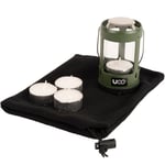 UCO Mini Candle Lantern 4 Hour Kit 2.0 Power Green Tealight & Bag Inc.