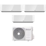 Trial split inverter air conditioner air cristal 10+10+10 with kmx4 28he r-32 wi-fi optional 10000+10000 - Unical