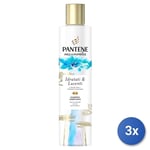 3x Pantene Miracle Shampooing 225 Ml. Hydraté & Brillants Fabriqué en Italie