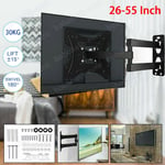 Full Motion TV Wall Mount Bracket Swivel Tilt 14 18 26 32 40 42 Inch LED LCD UK