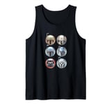 Star Wars: The Mandalorian Bounty Hunter Helmet Circles Tank Top