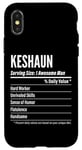 iPhone X/XS Keshaun Gift, Nutritional Facts Serving Size, Calories Case