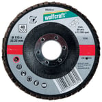 wolfcraft 8425000 Disque lamelle meuleuse Grain 40 Diamètre 125 x 22 mm