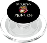 Burrito Princess Mexican Food Burritos Cinco De Mayo PopSockets PopGrip for MagSafe