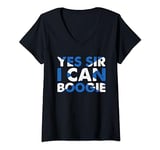 YES SIR I CAN BOOGIE: I Love Scotland Football Theme Song V-Neck T-Shirt