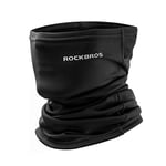 ROCKBROS Cache Cou Moto Polaire Hiver Tour de Cou Thermique Masque Sport Chaud Coupe-Vent Cache Col Unisexe Élastique Anti-Poussière Multifonctionnel Épais Vélo Noir/Gris Claire/Gris Foncé/Vert Fluo