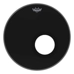 Remo ES-1018-00-DM Ambassador Ebony Bass Drumhead - 5" Black DynamO, 18"