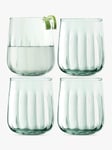 LSA International Mia Recycled Glass Tumblers, Set of 4, 410ml, Green