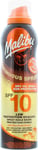 Malibu Sun SPF 10 Continuous Dry Oil Spray for Tanning with Shea Butter Extract