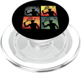 Joueur de tennis Pop Art - Amateur de tennis vintage PopSockets PopGrip pour MagSafe