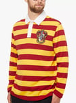 Fabric Flavours Harry Potter Gryffindor Rugby Polo Top, Yellow/Red/Multi