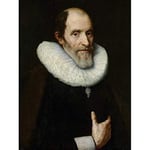 Artery8 Portrait 17th Century Man With Collar Large Wall Art Poster Print Thick Paper 18X24 Inch