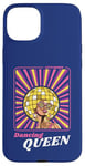 Coque pour iPhone 15 Plus Rétro 70s 80s Funky Disco Ball Afro Queen Diva Vintage