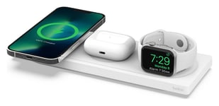 Belkin 3 in 1 MagSafe Wireless Charger Pad 15W - White