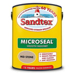 Sandtex Microseal Smooth Masonry Paint Mid Stone 5L