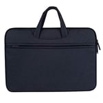 Laptop Bag Breathable Wear-resistant Shoulder Handheld Zipper Laptop Bag, For 14 inch and Below (Black) (Color : Navy Blue)