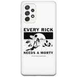 ERT GROUP Coque de téléphone Portable pour Samsung A53 5G Original et sous Licence Officielle Rick and Morty Motif Rick & Morty 045 adapté à la Forme du téléphone Portable, Coque en TPU