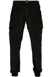 Urban Classics Men's Corduroy Cargo Jogging Pants Trouser, Black, S