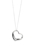 Pre-loved Tiffany & Co. Sterling Silver Elsa Peretti Open Heart Pendant Necklace