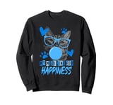 Funny Cat Lover | Pet | Kitten | My Medicine For Happiness Sweatshirt