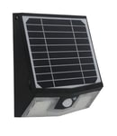 Applique solaire avec détecteur de mouvement IP65 (700Lm 4000K A++) Noire - Voltman