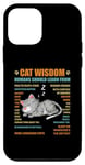 Coque pour iPhone 12 mini Cat Wisdom Les humains devraient apprendre de
