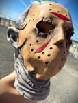 HOCKEY MASK HALLOWEEN LATEX SCARY KILLER MOVIE TV FILM COSTUME COSPLAY PARTY