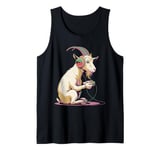 Goat Stuffed Animal Goat Costume Kids Headphones Video Game Tank Top